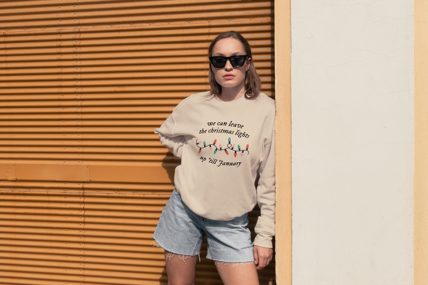 Tan Taylor Swift / Mickey Sweatshirt.