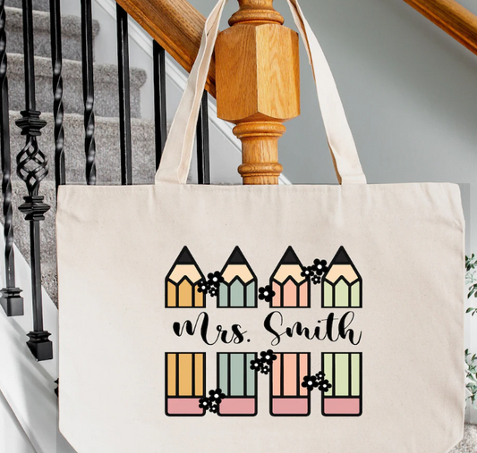 Teacher School Tote Bag