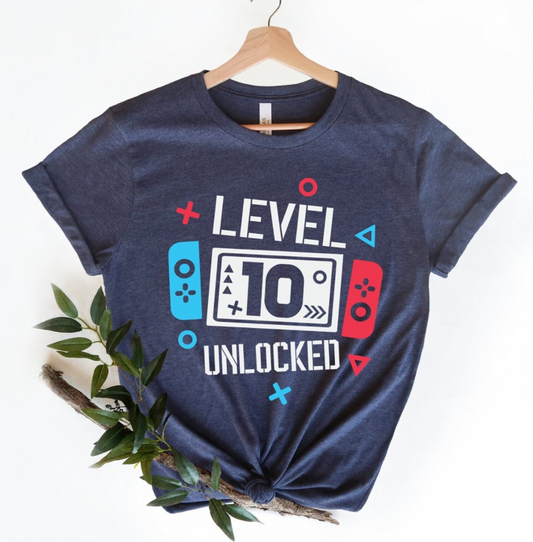 Kid's Level 10 Unlocked Short Sleeve Shirt